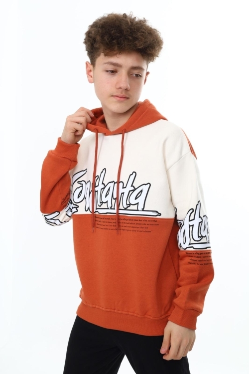 Erkek Çocuk Oversize Sweatshirt Hoodie Px7170.1
