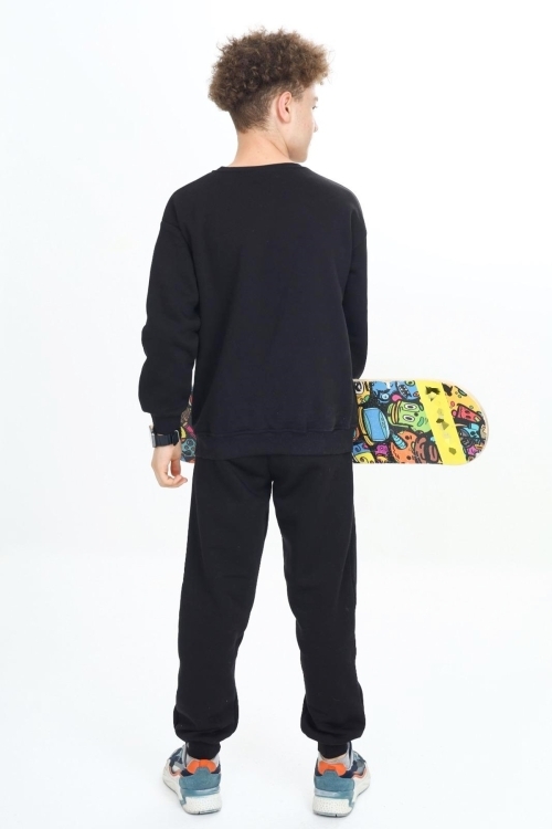 Erkek Çocuk Yaka Cepli 3 İplik Alt/Üst Takım Px 7137.1