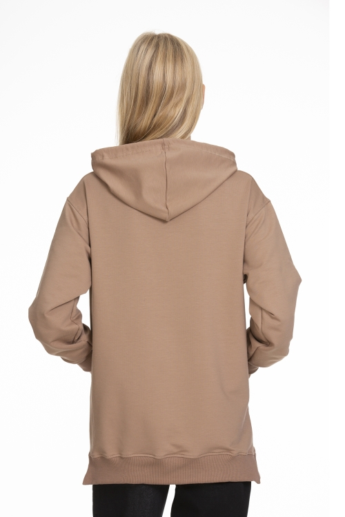 Kız Çocuk Kapüşonlu Yazı Baskılı Sweatshirt Px661.2