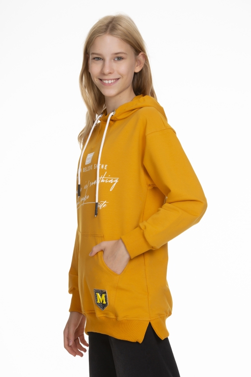 Kız Çocuk Kapüşonlu Yazı Baskılı Sweatshirt Px661.4