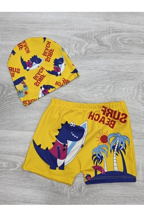 Erkek Çocuk Boneli ve Şortlu Mayo Takımı 12256