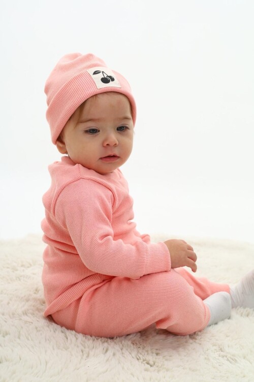 Kız Bebek 3lü Takım (Şapka+Alt+Üst) 12129