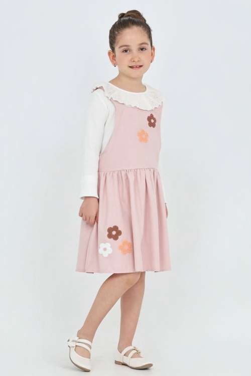 Kız Çocuk 2li Elbise (Elbise+Badi Bluz) 12342