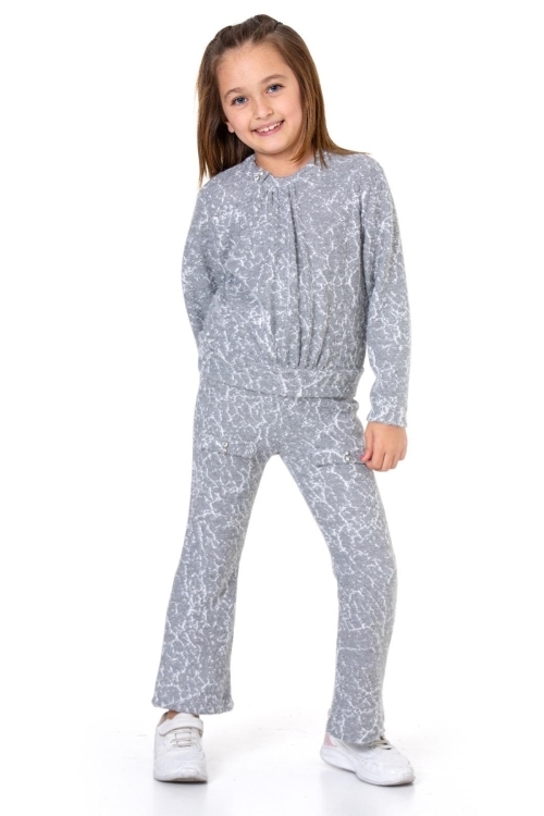 Kız Çocuk 2li Triko Takım (Pantolon+Kazak) 12124