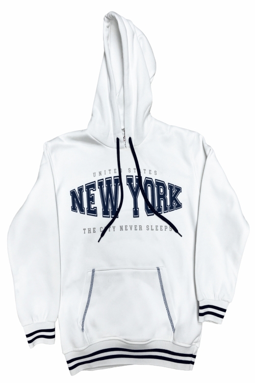 Kız Çocuk 3 İplik Kapüşonlu Kanguru Cepli Sweatshirt 12335