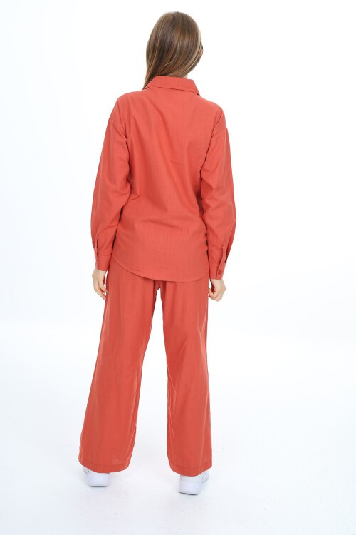 Kız Çocuk Gömlekli Alt-Üst Takım Px311