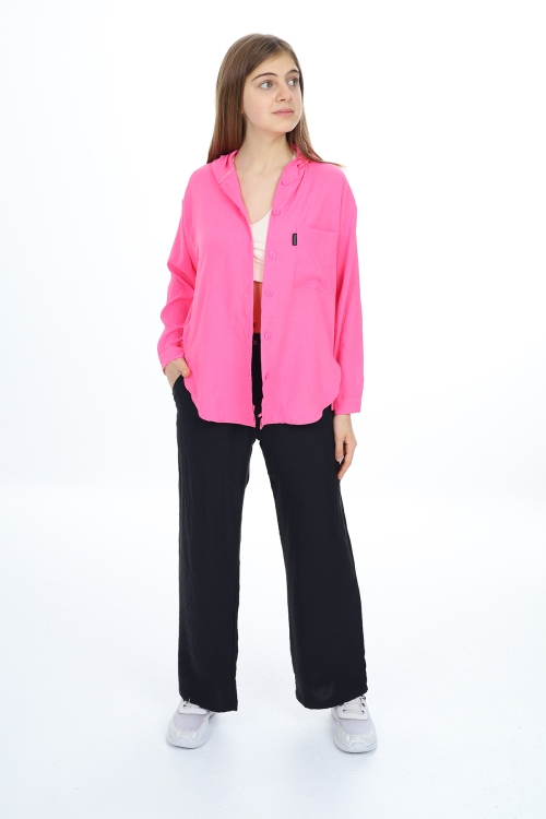 Kız Çocuk Kapüşonlu Gömlekli Takım Px309