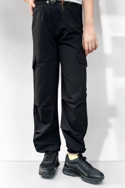 Kız Çocuk Kargo Cepli Paraşüt Pantolon 12126