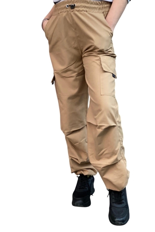 Kız Çocuk Kargo Cepli Paraşüt Pantolon 12133