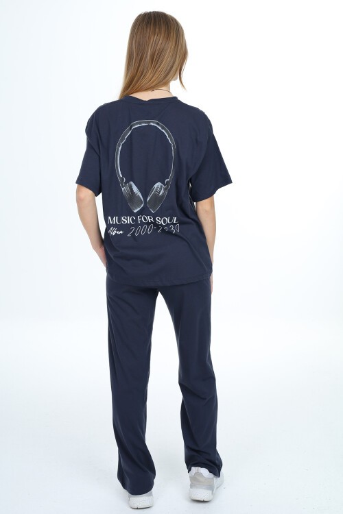 Kız Çocuk Music Baskılı Alt-Üst 2li Takım 12148