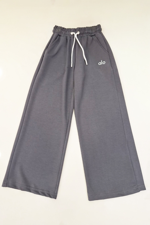 Kız Çocuk Doble Face Kumaş Geniş Paça Eşofman Alt 10-15 Yaş 12318