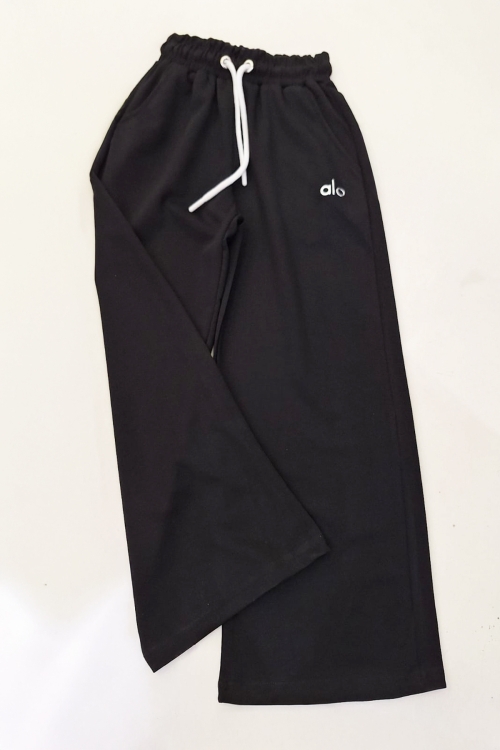 Kız Çocuk Doble Face Kumaş Geniş Paça Eşofman Alt 10-15 Yaş 12318