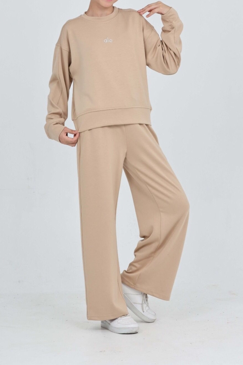 Kız Çocuk Oysho Kumaş Geniş Paçalı Alt- Üst Takım 12312