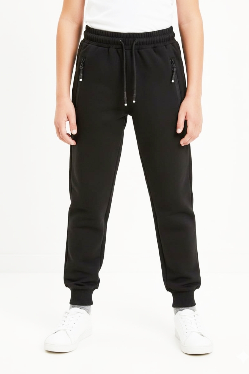 Erkek Çocuk Eşofman Alt-2 İplik-Fermuar Cepli-6-14 Yaş 12454