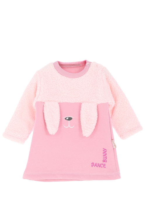 Kız Bebek Peluş Elbise 6-12Ay 12474