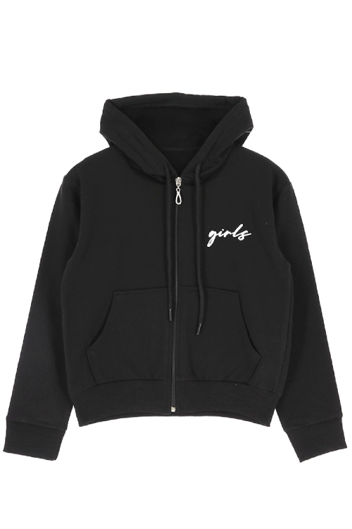 Kız Çocuk 2 İplik-Kapüşonlu - Fermuarlı Sweatshirt 12-16 Yaş 12394