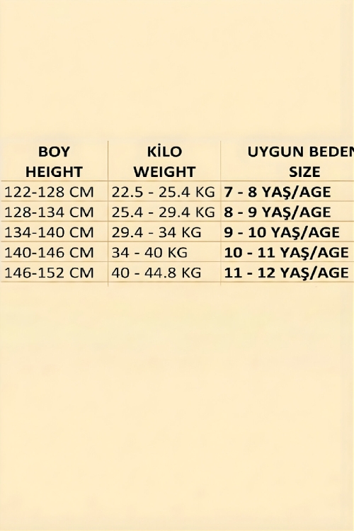 Kız Çocuk Elbise Mayo-İç Mayolu ve Yaka Volanlı 7-12 Yaş 12611