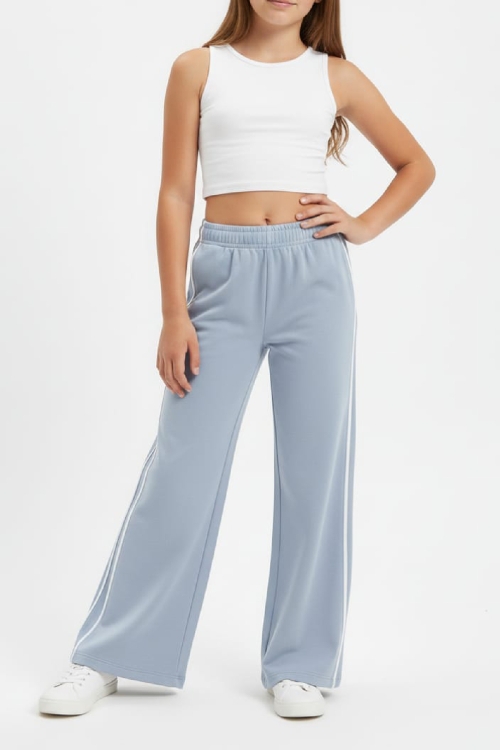 Kız Çocuk Oysho Kumaş Eşofman Alt Çift Biyeli 6-14 Yaş 12458