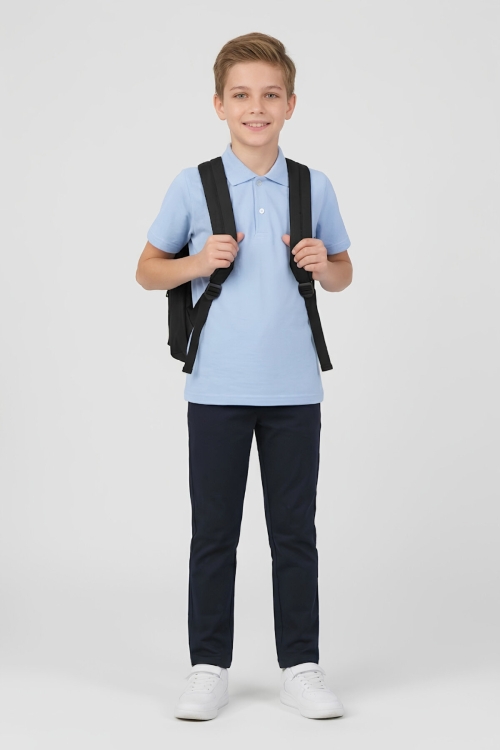 Erkek Çocuk %100 Pamuk ve Okul Tarz T-Shirt 4-16 Yaş 12790MRT