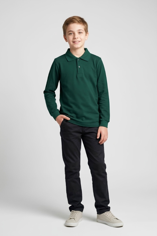 Erkek Çocuk %100 Pamuk ve Okul Tarz T-Shirt 6-16 Yaş 12798MRT