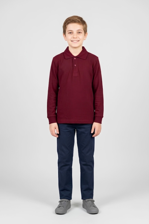 Erkek Çocuk %100 Pamuk ve Okul Tarz T-Shirt 6-16 Yaş 12798MRT