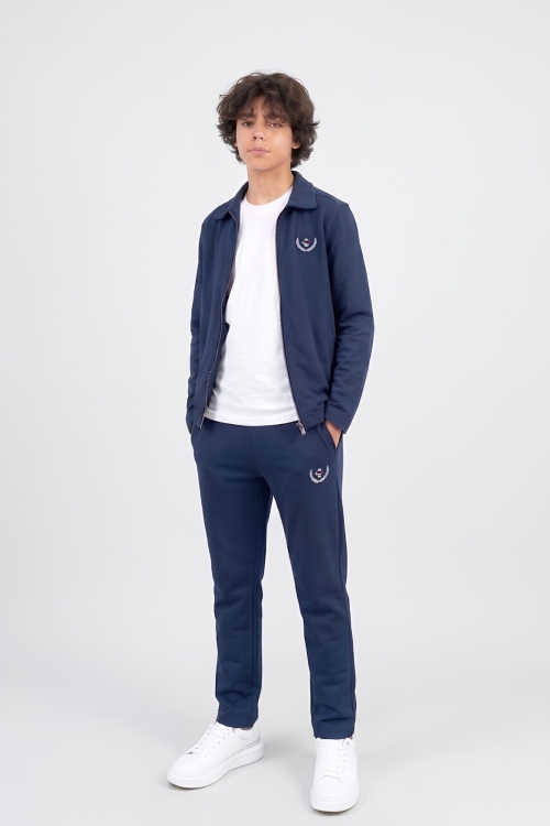 Erkek Çocuk 3lü Takım (Ceket+T-Shirt+Alt) 6-16 Yaş 12770SMP