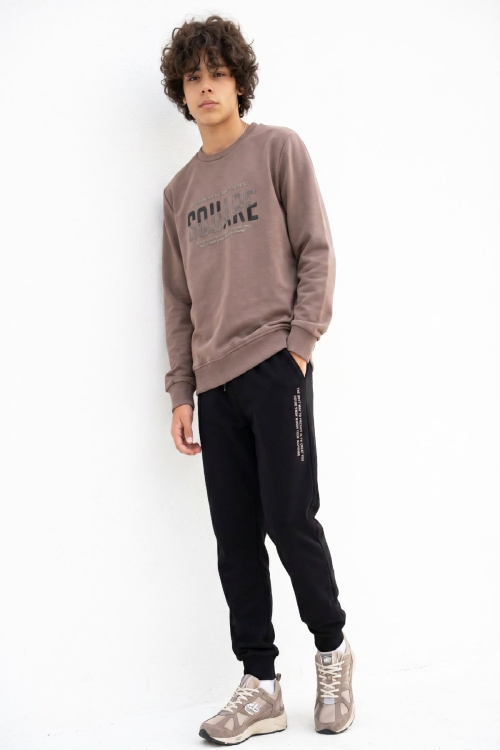 Erkek Çocuk Eşofman Takımı -2 İplik (Sweatshirt+Pantolon) 6-16 Yaş 12771SMP