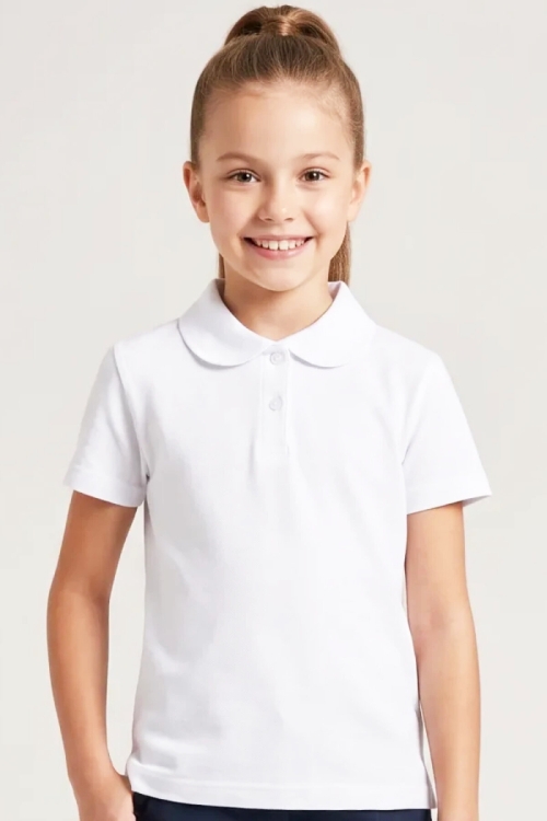 Kız Çocuk 2li T-Shirt %100 Pamuk ve Okul Tarz 5-16 Yaş 12723AT