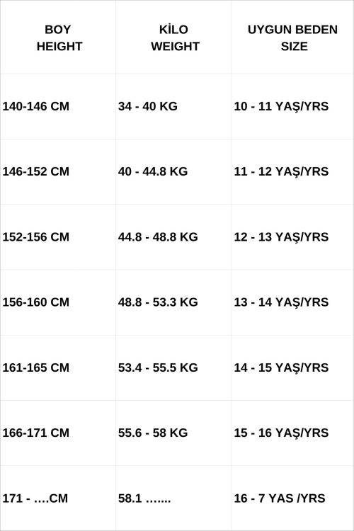 Kız Çocuk Fırfır Kumaş 3lü Takım 10-17 Yaş 12780SMP