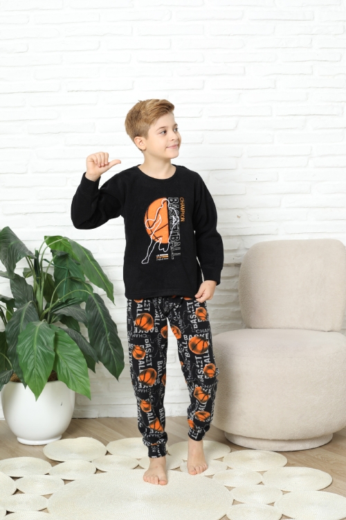 Erkek Çocuk Welsoft/Polar Kumaş Pijama Takımı 12491