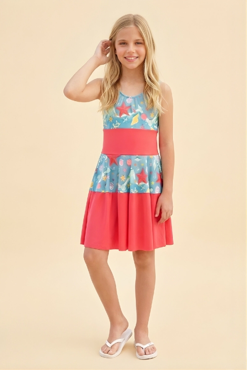 Kız Çocuk Elbise Mayo 2-11 Yaş 12596B