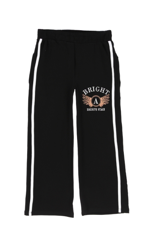 Kız Çocuk Eşofman Alt-2 İplik-Nakış Baskılı-Geniş Paçalı 13-16 Yaş 12401