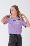 Kız Çocuk Beli Ayarlanabilir T-Shirt 8-14 Yaş T2103