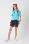 Kız Çocuk Beli Ayarlanabilir T-Shirt 8-14 Yaş T2103