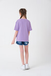 Kız Çocuk Yazı İşlemeli T-Shirt 8-14 Yaş