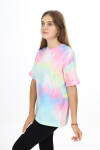 Kız Çocuk Batik Desenli T-Shirt 9-14 Yaş Lx272