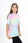 Kız Çocuk Batik Desenli T-Shirt 9-14 Yaş Lx272