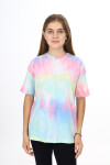 Kız Çocuk Batik Desenli T-Shirt 9-14 Yaş Lx272