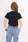 Kız Çocuk Çapraz Modelli Crop T-Shirt 9-14 Yaş Lx232