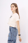 Kız Çocuk Çapraz Modelli Crop T-Shirt 9-14 Yaş Lx232