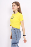 Kız Çocuk Çapraz Modelli Crop T-Shirt 9-14 Yaş Lx232