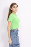 Kız Çocuk Çapraz Modelli Crop T-Shirt 9-14 Yaş Lx232
