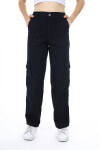 Kız Çocuk Kargo Cepli Gabardin Pantolon 9-14 Yaş Lx257