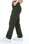 Kız Çocuk Kargo Cepli Gabardin Pantolon 9-14 Yaş Lx257