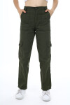 Kız Çocuk Kargo Cepli Gabardin Pantolon 9-14 Yaş Lx257