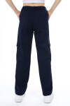 Kız Çocuk Kargo Cepli Gabardin Pantolon 9-14 Yaş Lx257