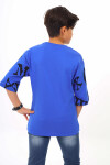 Erkek Çocuk Kol Yazı Baskılı T-Shirt 9-14 Yaş Lx7067