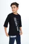 Erkek Çocuk Pile Detaylı T-Shirt 9-14 Yaş Lx7065