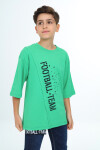 Erkek Çocuk Pile Detaylı T-Shirt 9-14 Yaş Lx7065