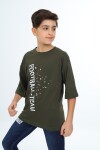 Erkek Çocuk Pile Detaylı T-Shirt 9-14 Yaş Lx7065